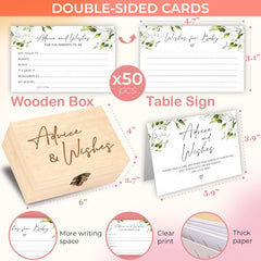 Greenery Baby Advice Cards — view 2