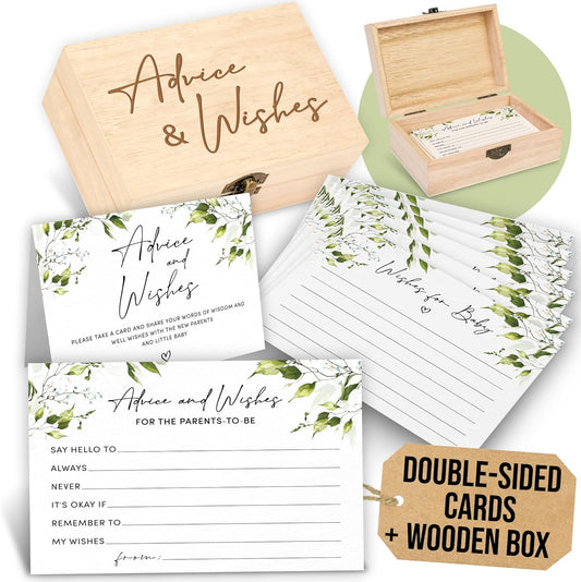 Greenery Baby Advice Cards — photo 1