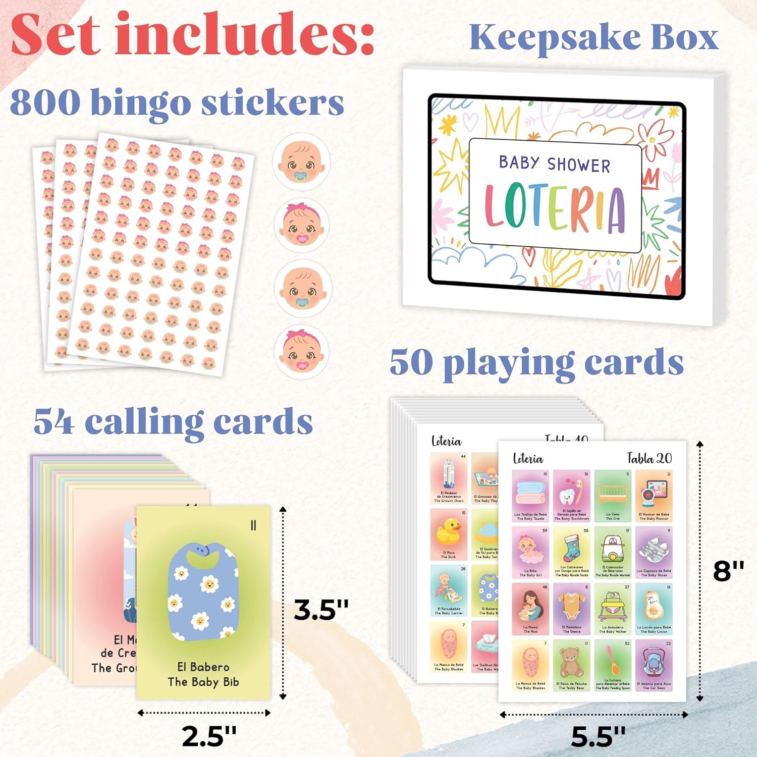 Bilingual Baby Shower Loteria 50 — photo 2