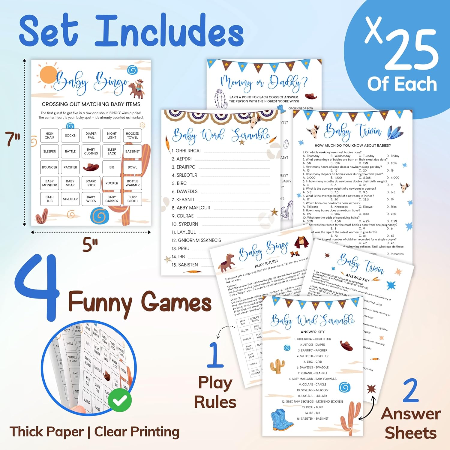 Cowboy Baby Shower Games — photo 2