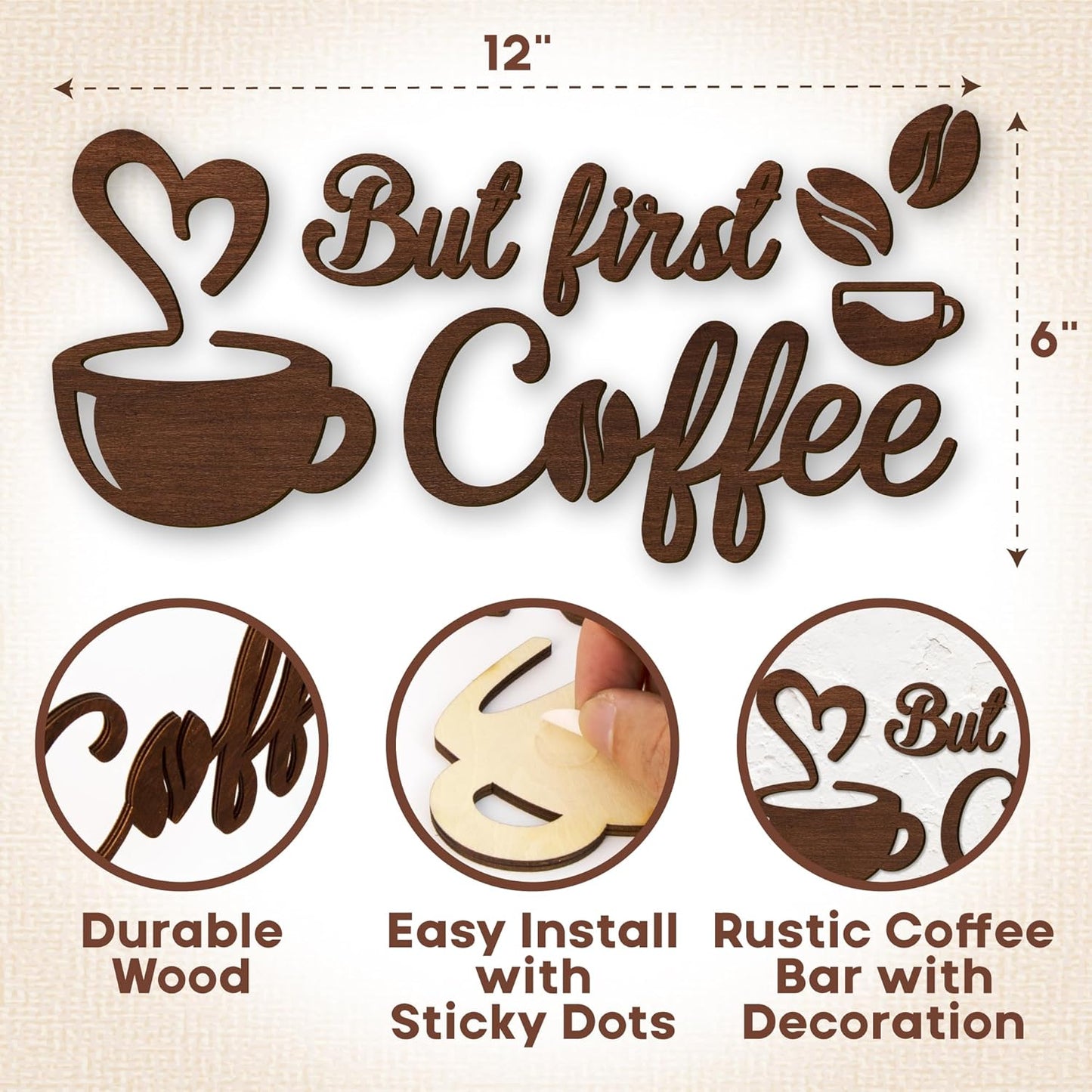 But First Coffee Sign — photo 2