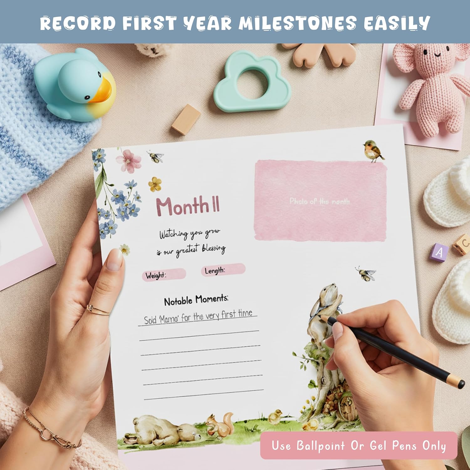 Wildflower Baby Year Calendar — photo 5
