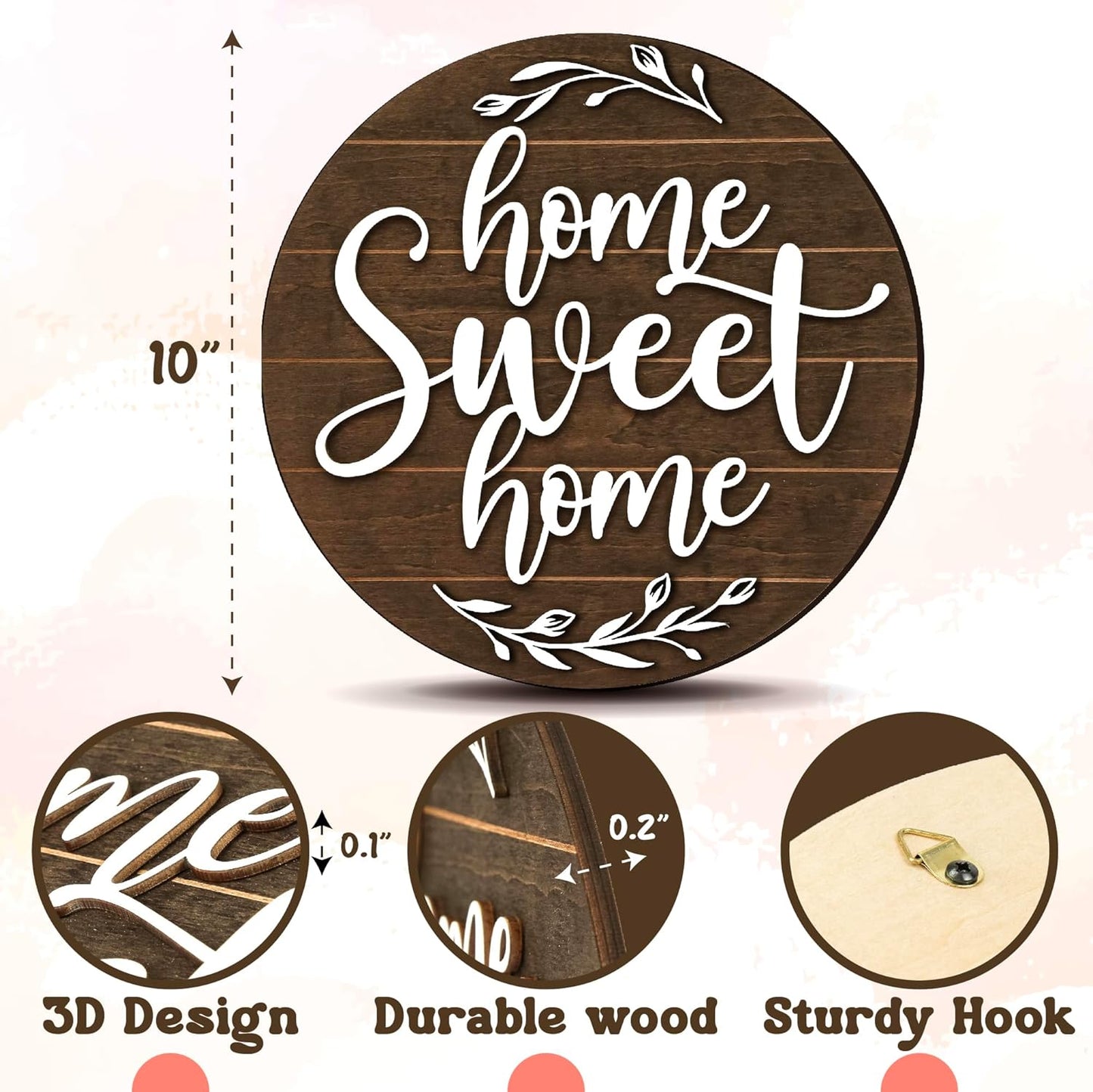 Home Sweet Home Wall Plaque — photo 2