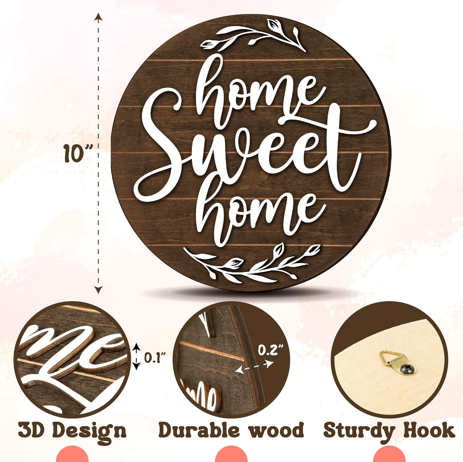 Home Sweet Home Wall Plaque — photo 2