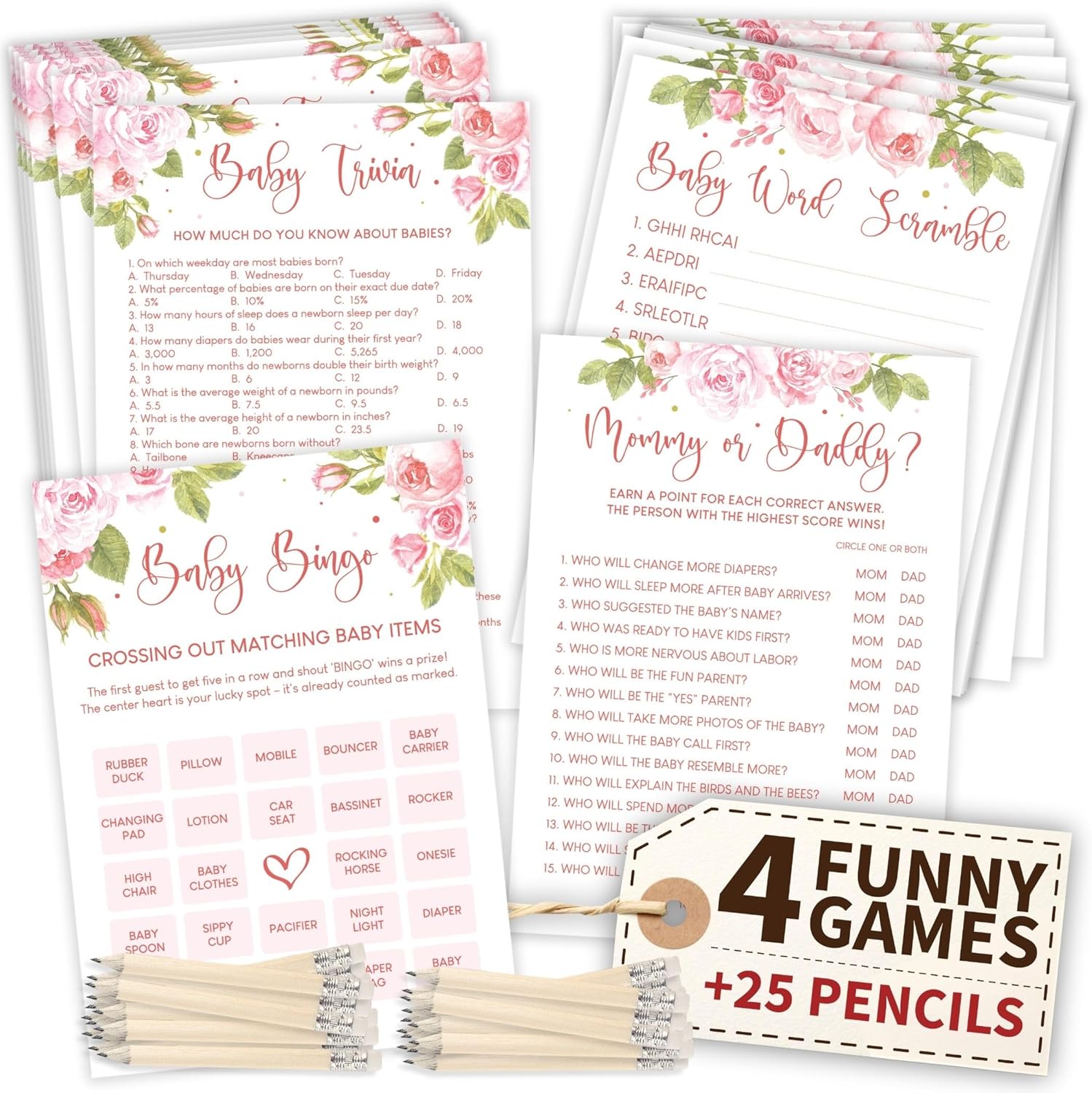Floral Baby Shower Games — photo 13