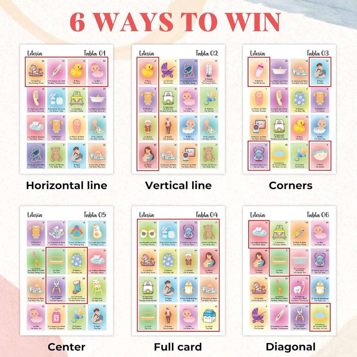 Bilingual Baby Shower Loteria 20 — photo 3