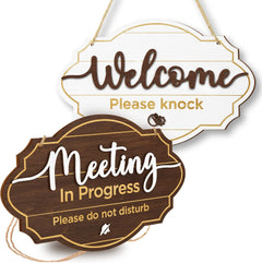 Meeting In Progress Sign — view 1