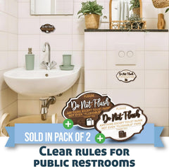 Please Do Not Flush Sign 2 Pack — view 6