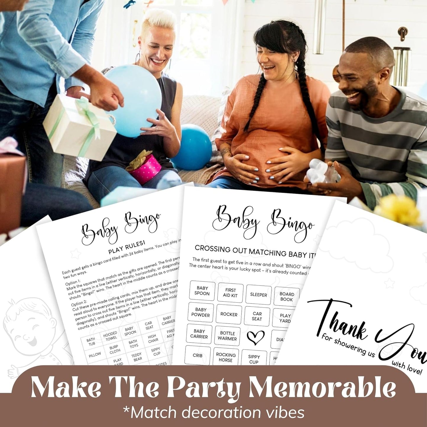 Baby Shower Bingo 50 Guests — photo 4