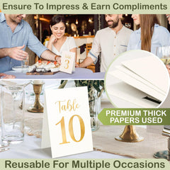 Gold Wedding Table Numbers 1-10 — view 6