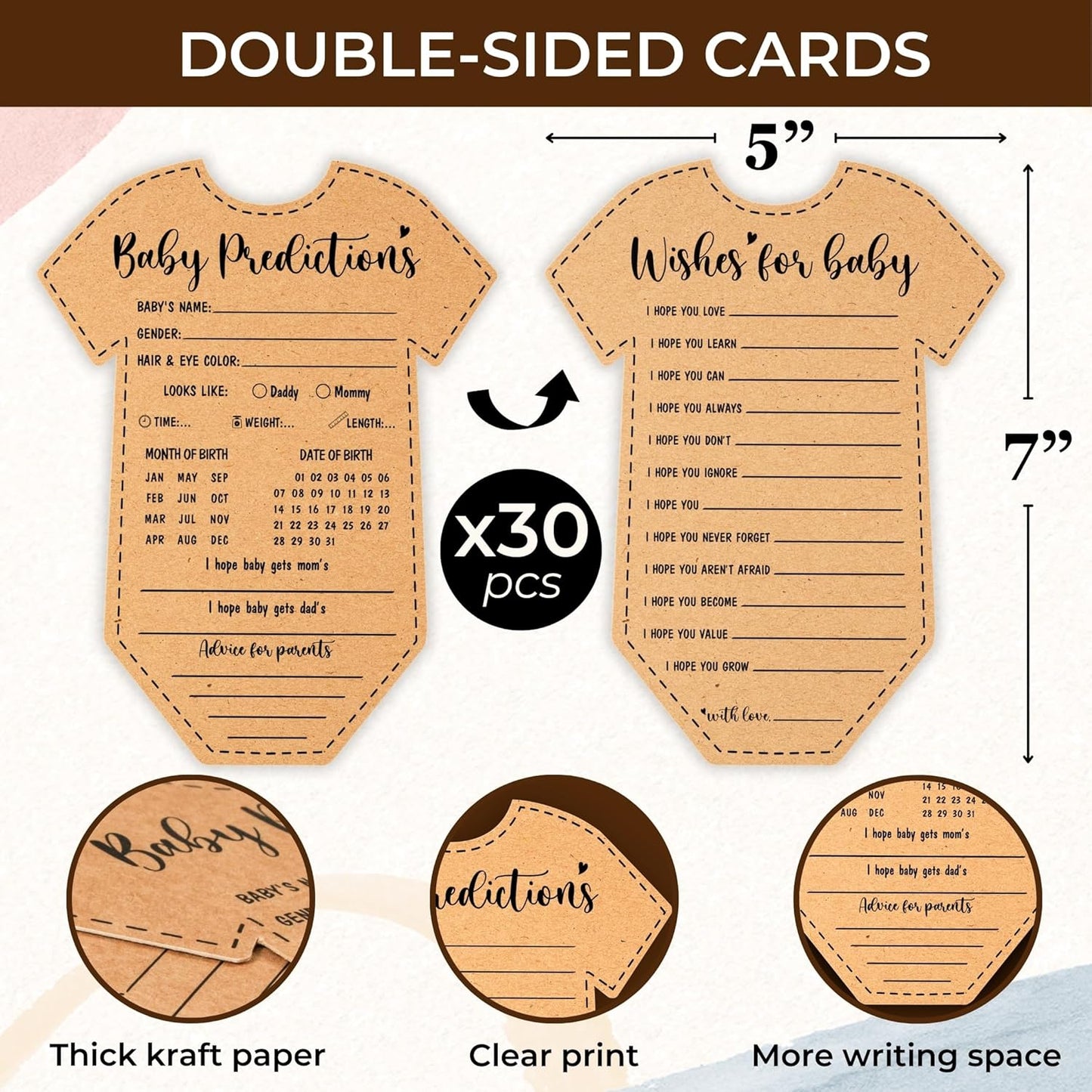 Baby Prediction Advice Cards — photo 2