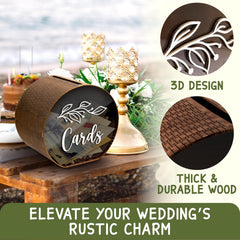 Wooden Wedding Card Box — view 4