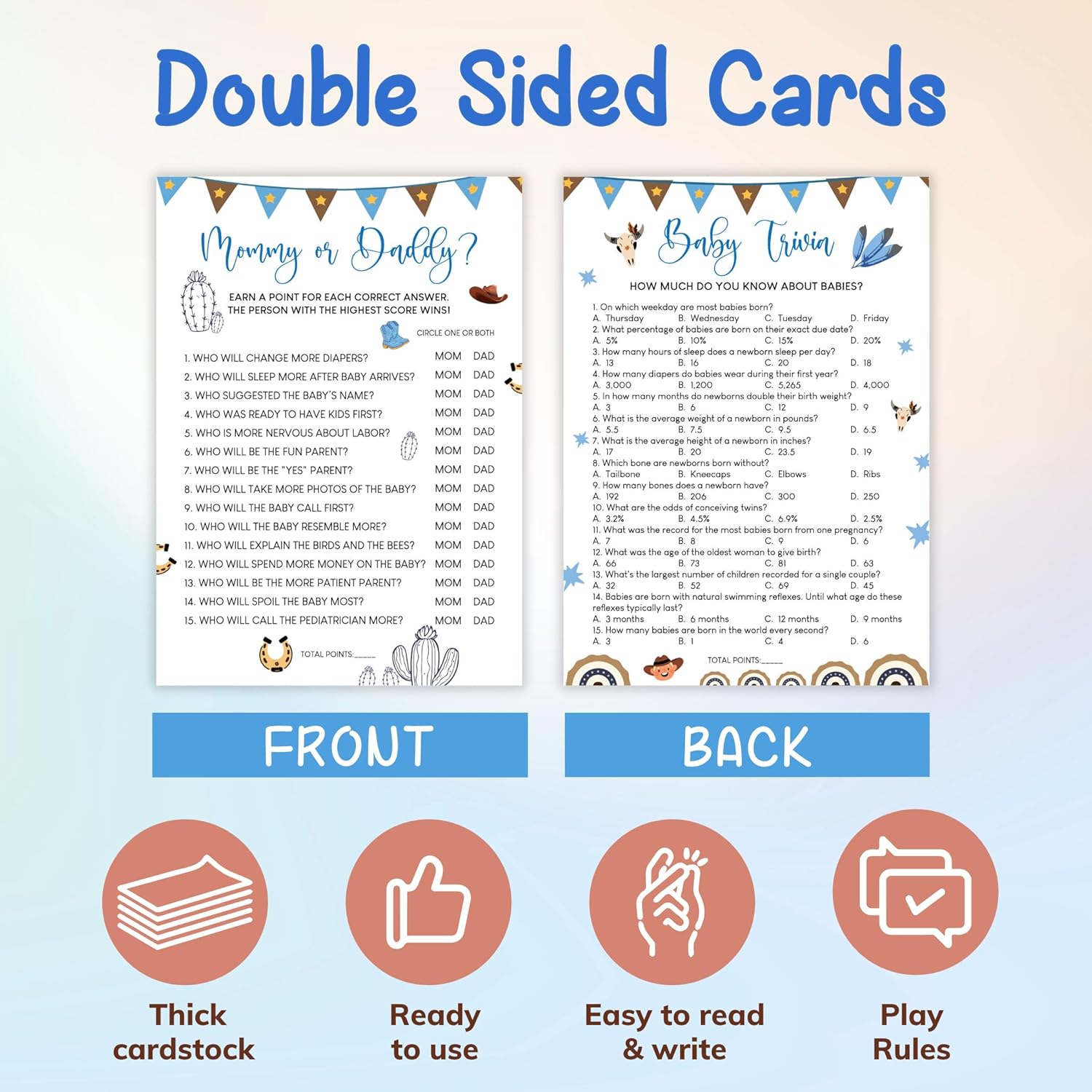 Cowboy Baby Shower Games — photo 3