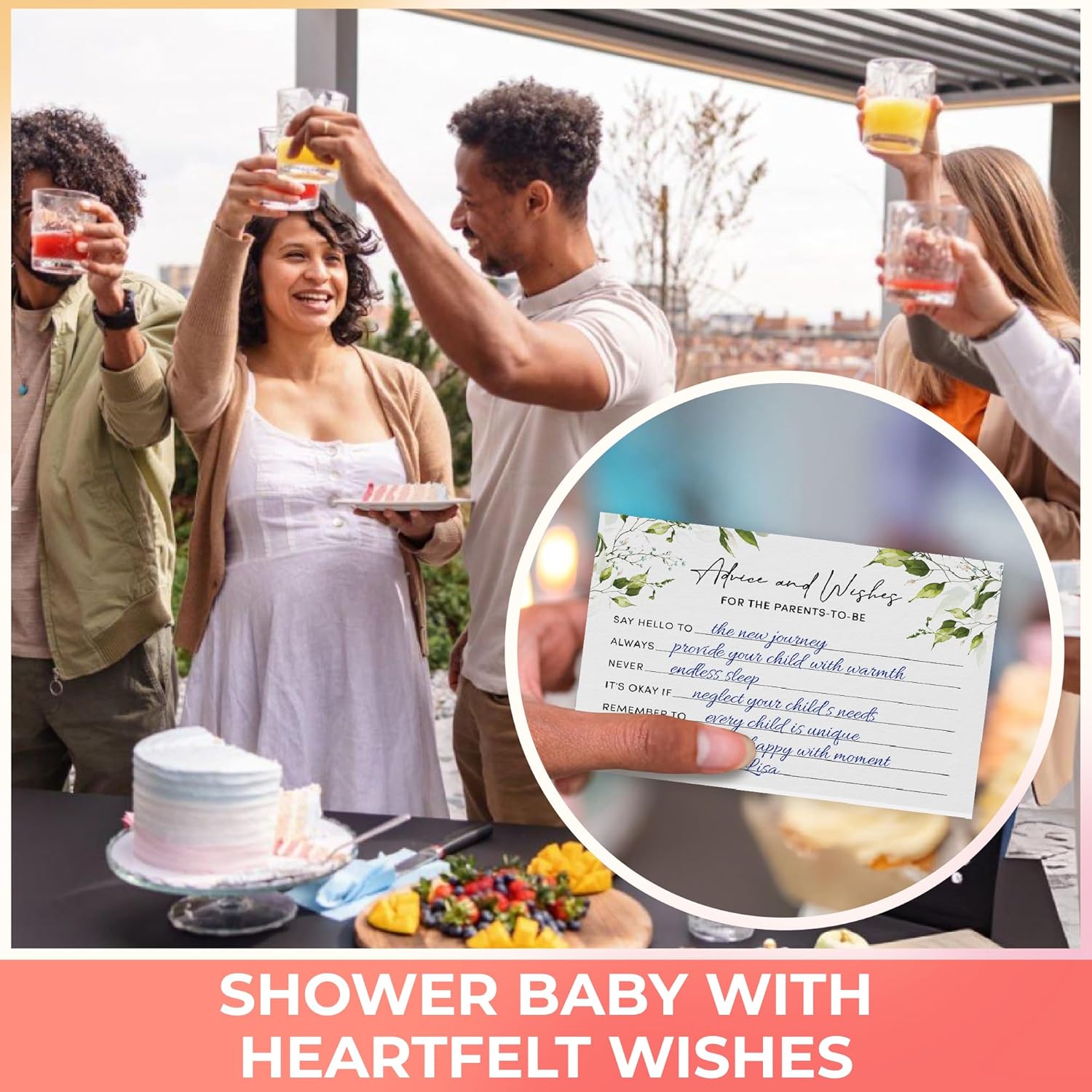Greenery Baby Advice Cards — photo 4
