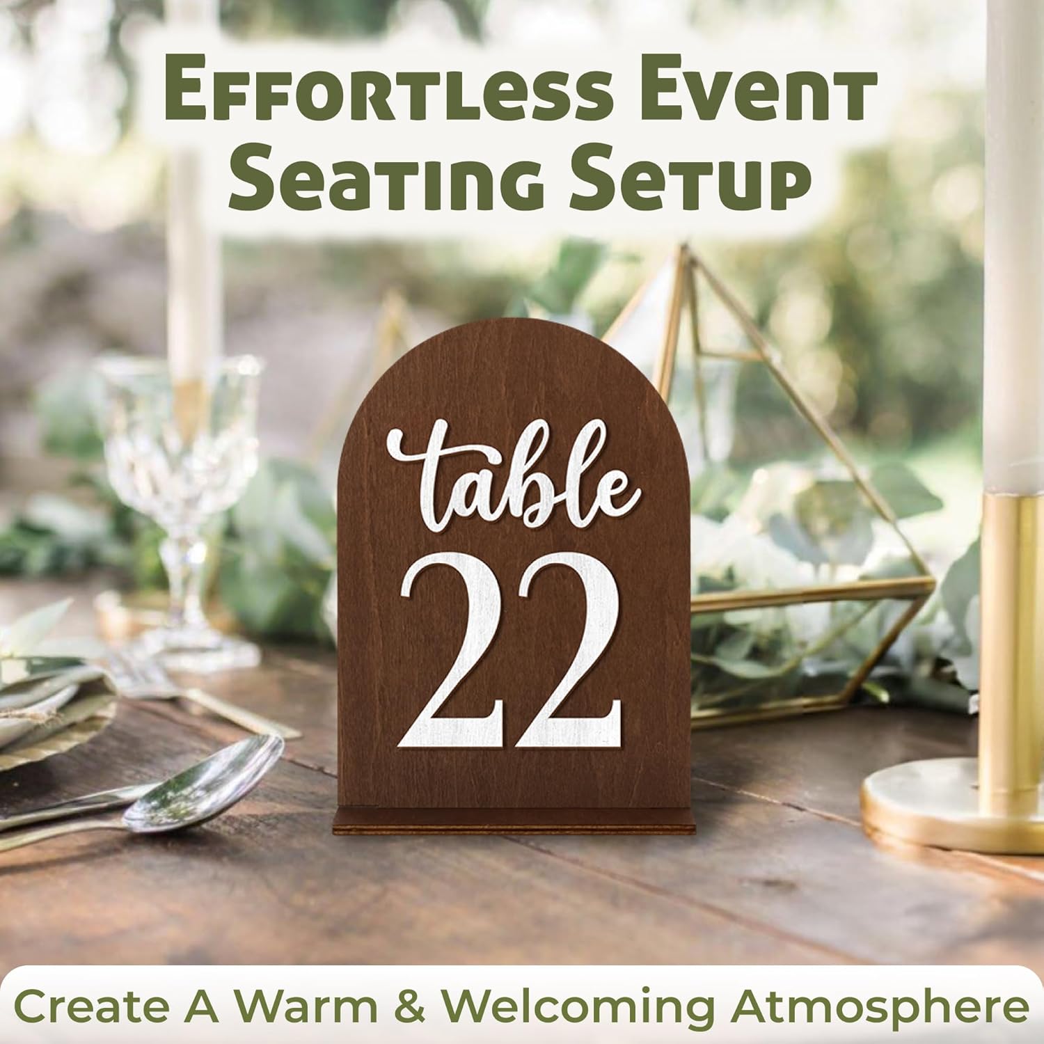 Wooden Wedding Table Numbers 1-30 — photo 3