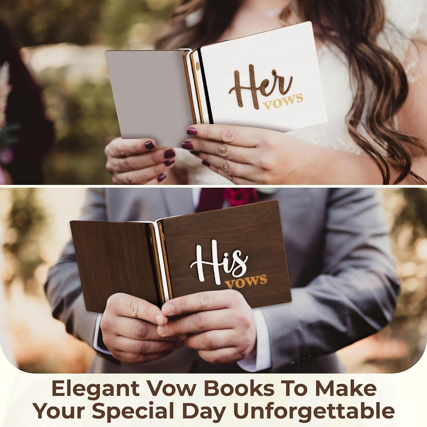 Wedding Vow Books His Hers — photo 4