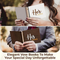 Wedding Vow Books His Hers — view 4