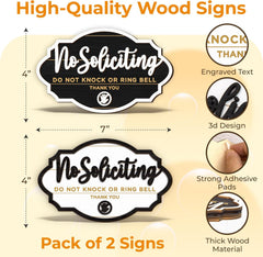 No Soliciting Sign 2 Pack — view 2