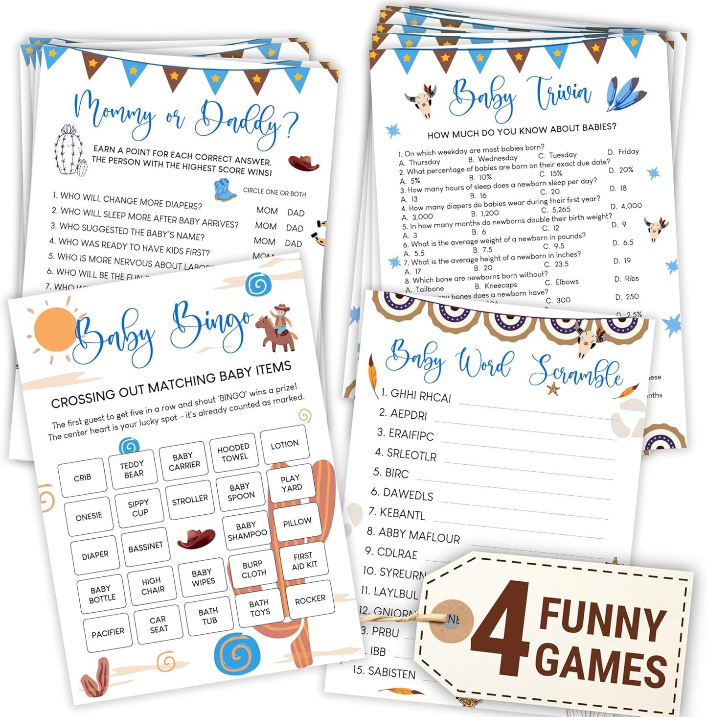 Cowboy Baby Shower Games — photo 1