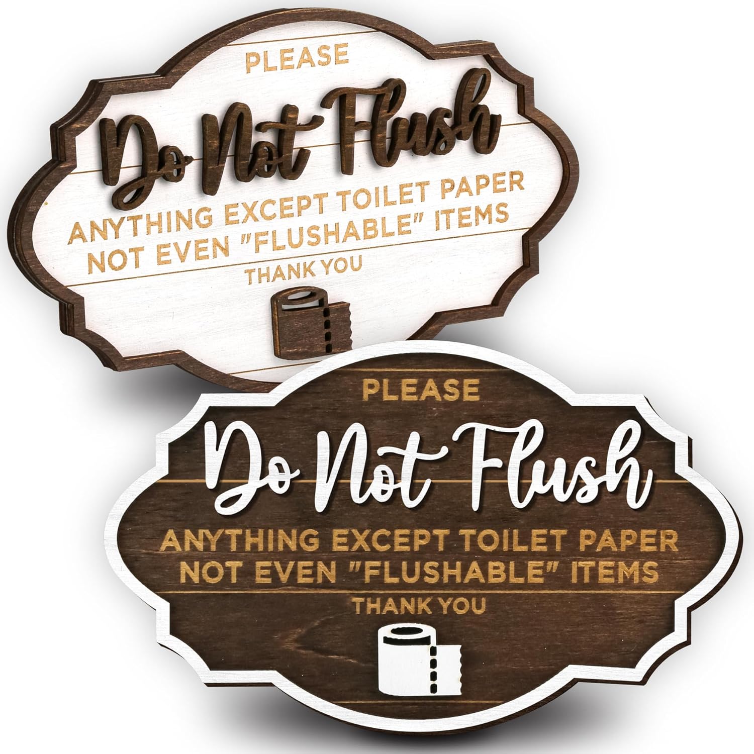 Please Do Not Flush Sign 2 Pack — photo 1