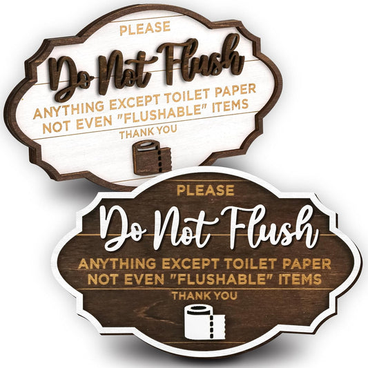 Please Do Not Flush Sign 2 Pack — photo 1