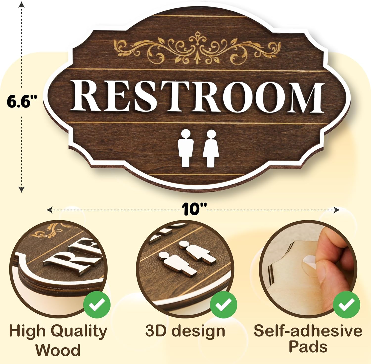 Unisex Restroom Sign — photo 2