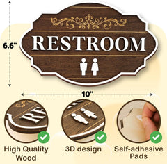 Unisex Restroom Sign — view 2
