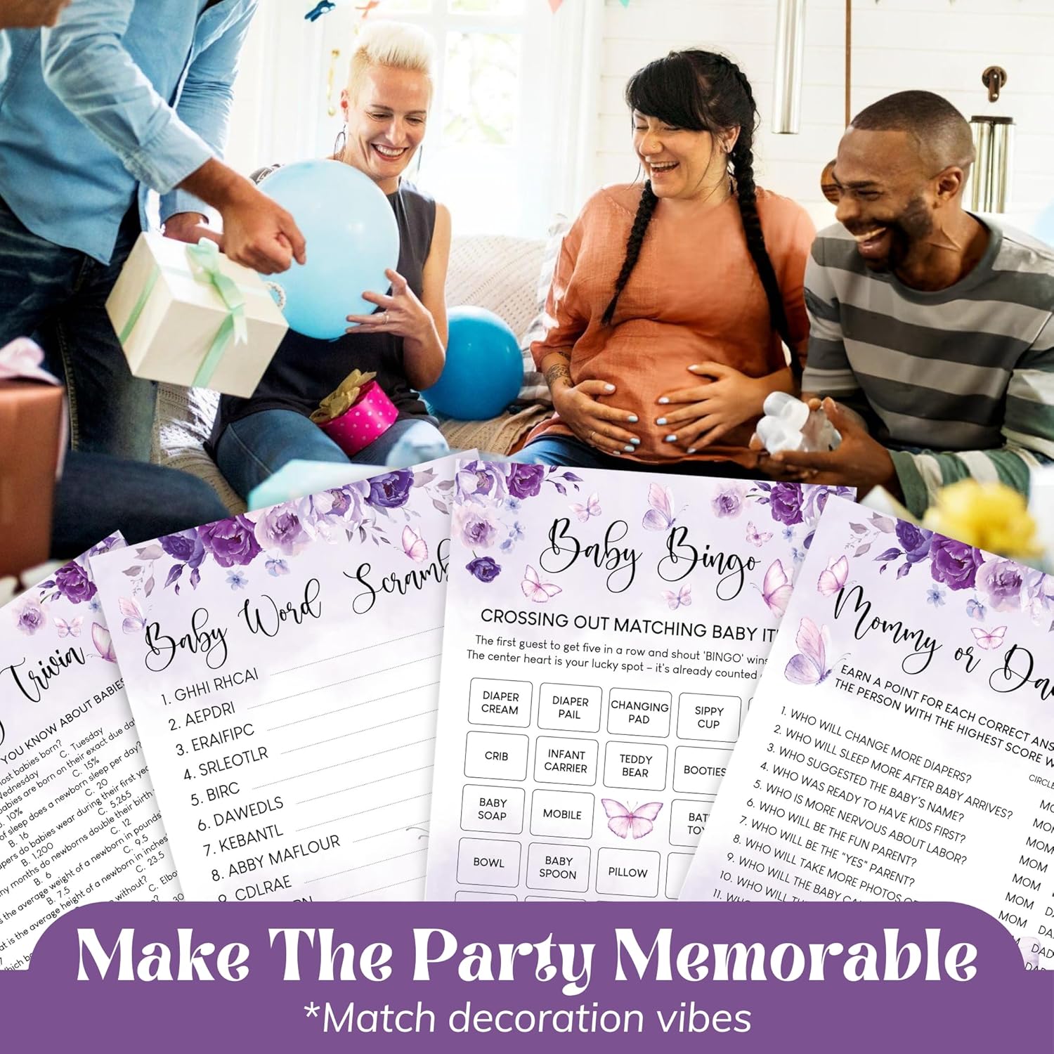 Butterfly Baby Shower Games — photo 3