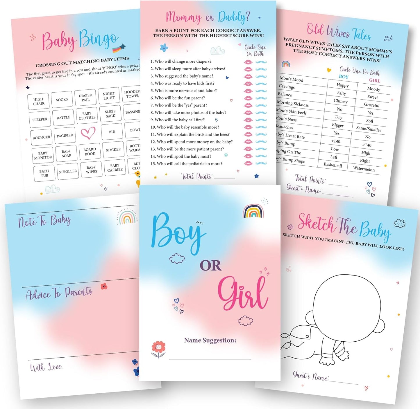 Baby Gender Reveal Bingo — photo 1
