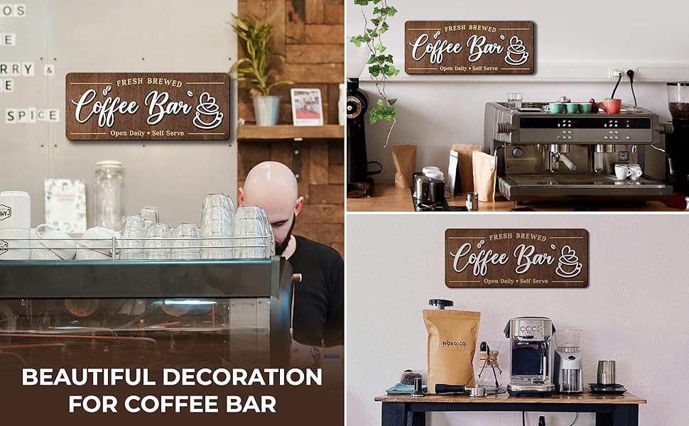 Coffee Bar Signs Wall Decor — photo 13
