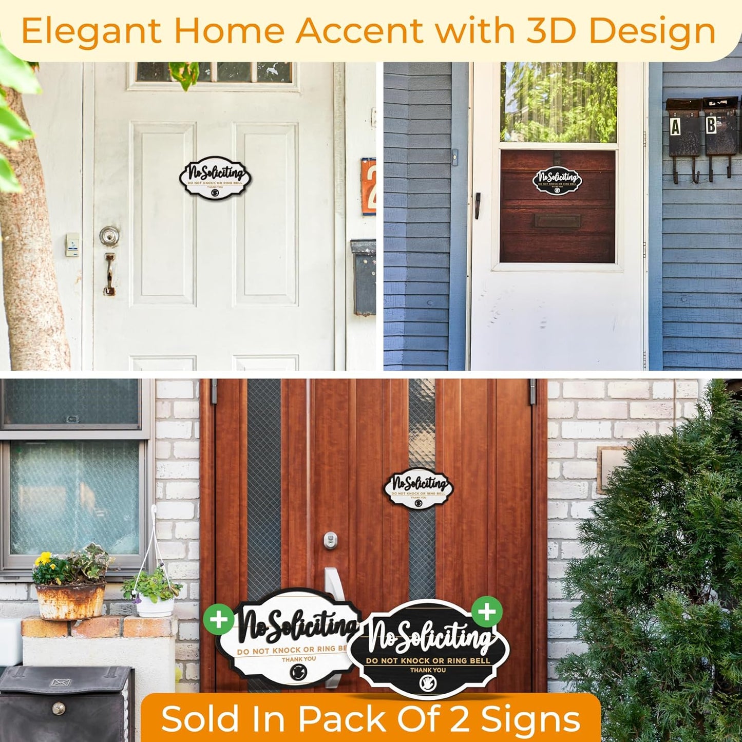 No Soliciting Sign 2 Pack — photo 6
