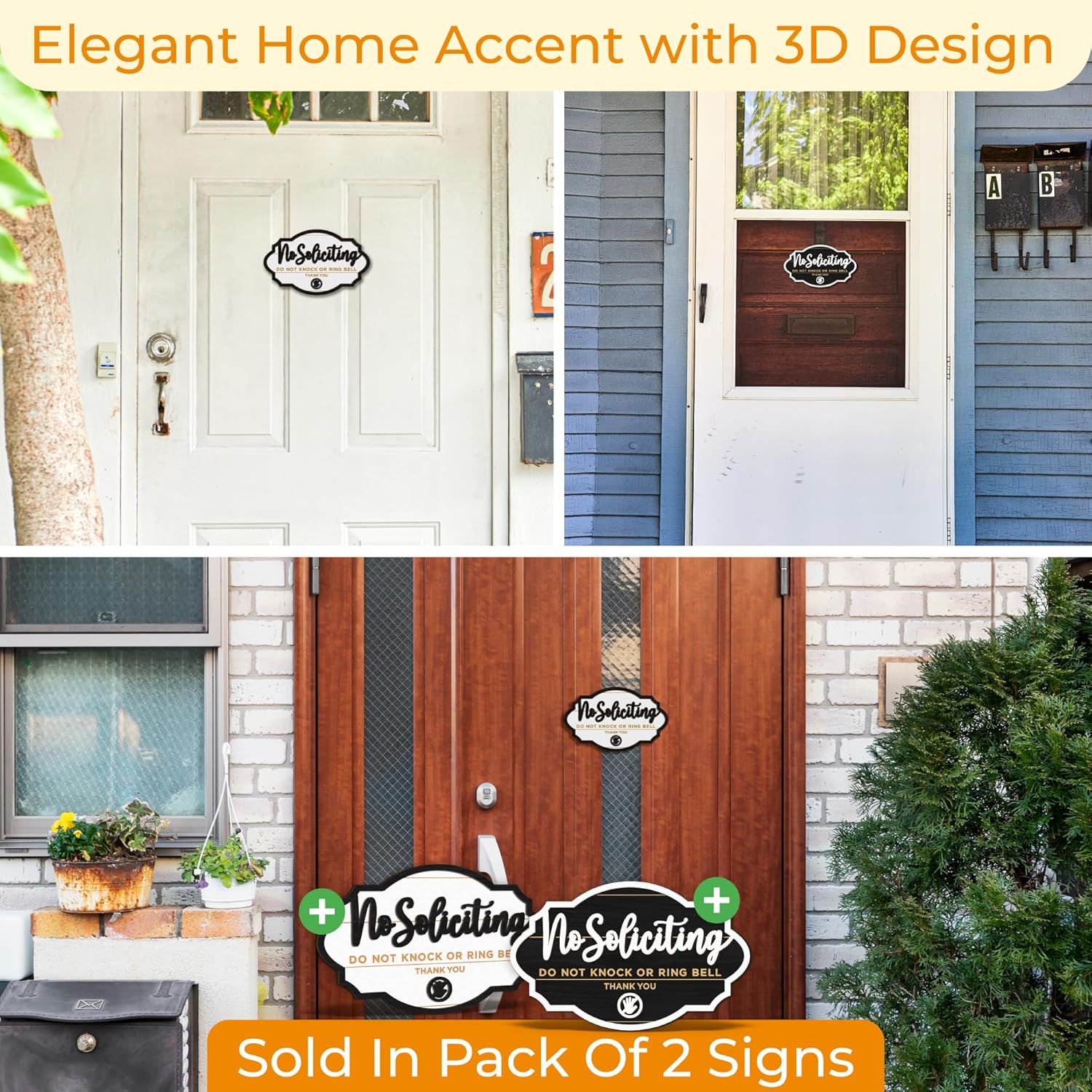 No Soliciting Sign 2 Pack — photo 6