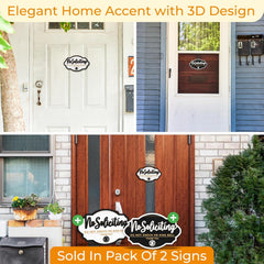 No Soliciting Sign 2 Pack — view 6