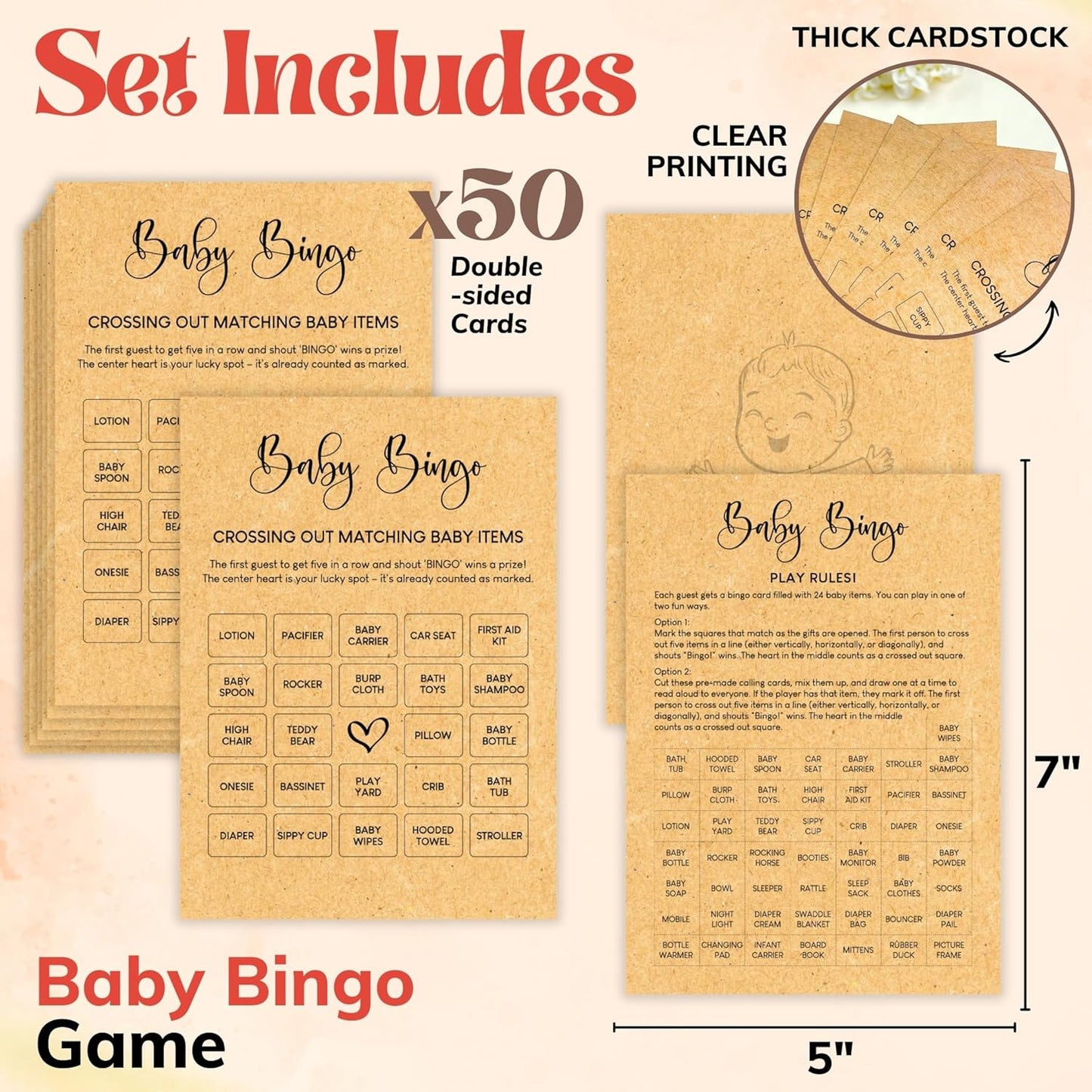 Baby Shower Bingo Gender Neutral — photo 2