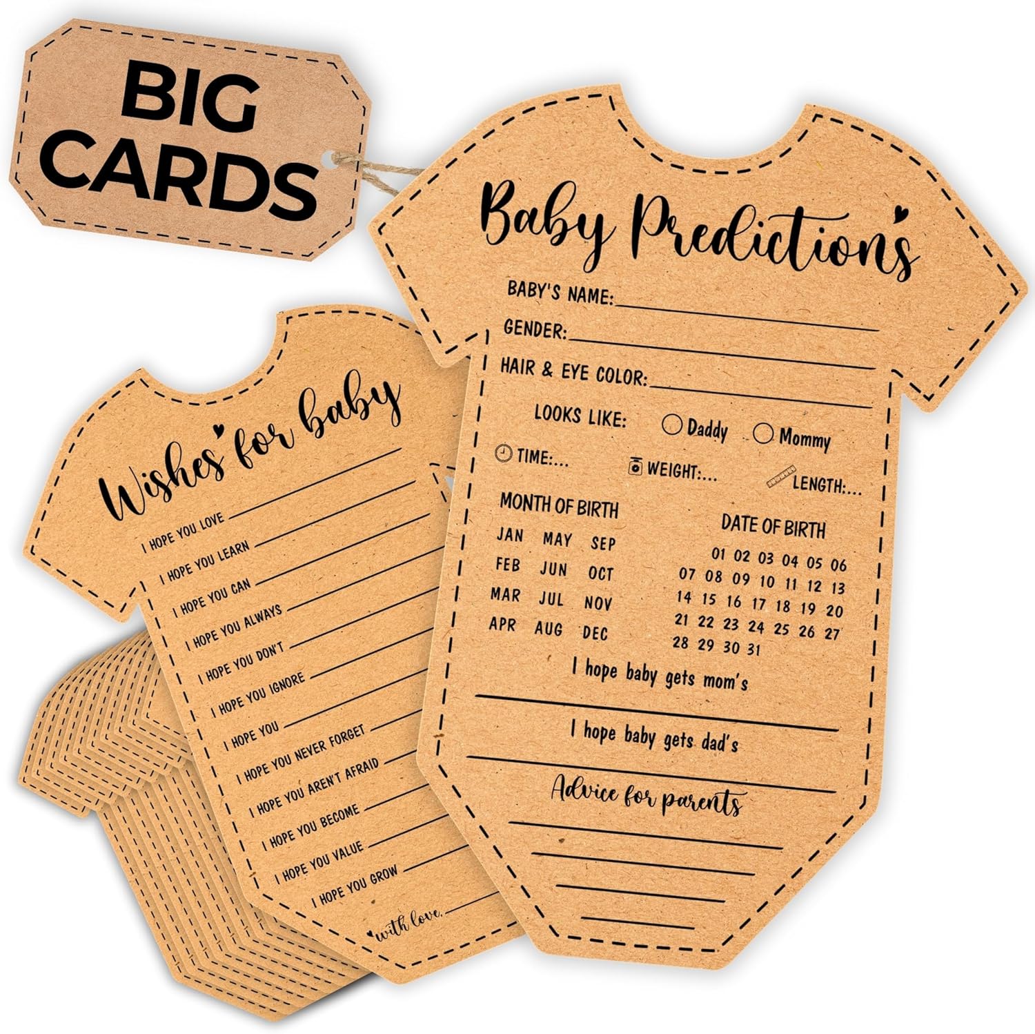 Baby Prediction Advice Cards — photo 1