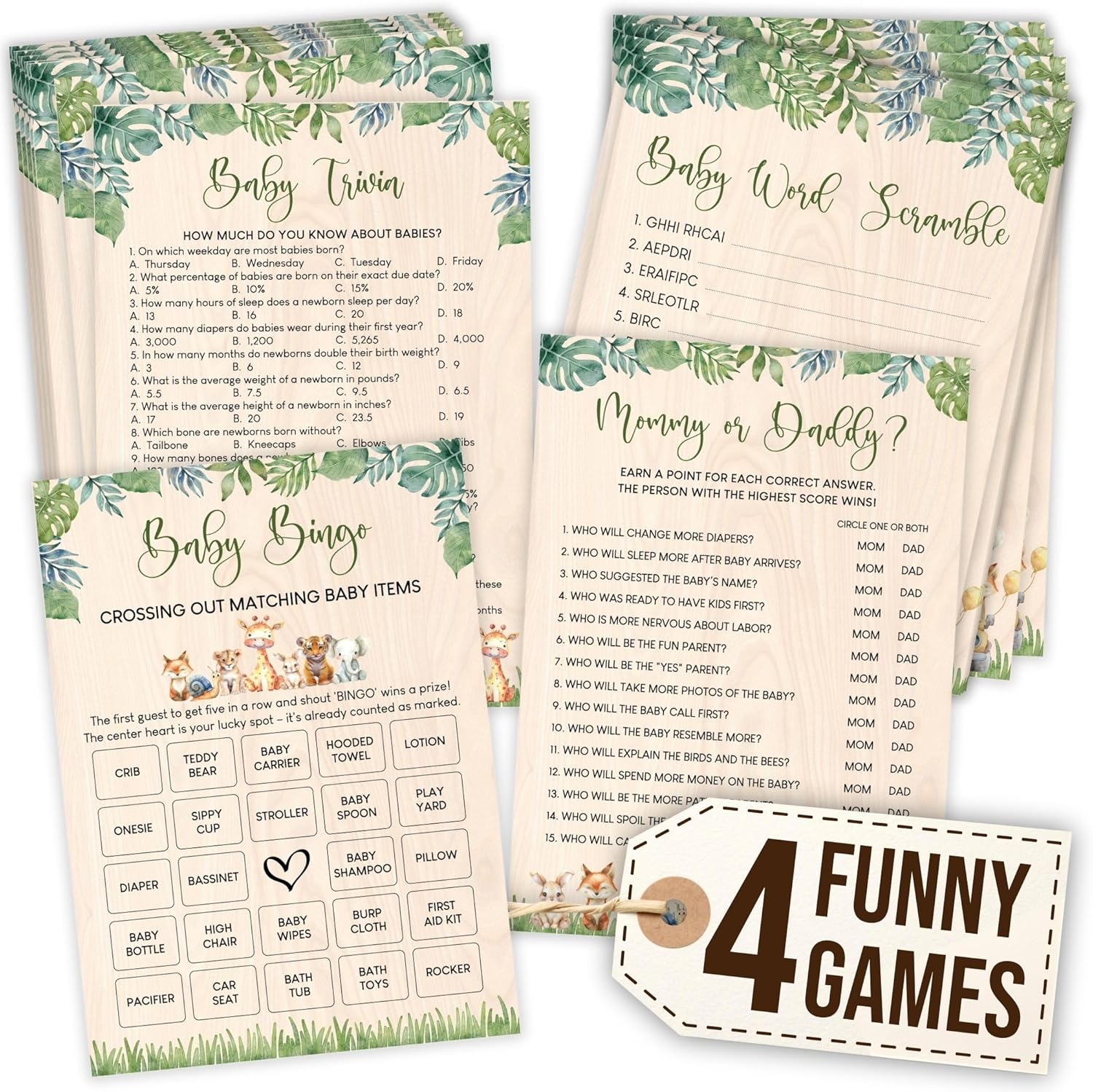 Woodland Baby Shower Games — photo 8