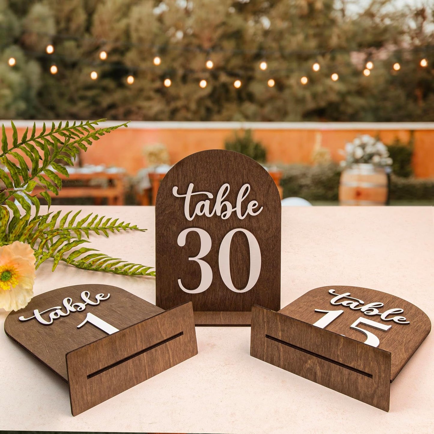 Wooden Wedding Table Numbers 1-30 — photo 1