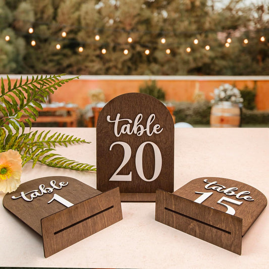 Wedding Table Numbers 1-20 — photo 1