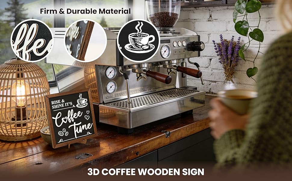 Vintage Coffee Station Signs — photo 14