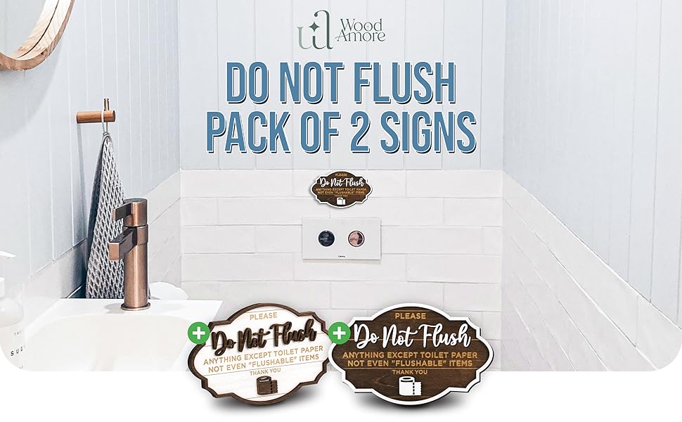 Please Do Not Flush Sign 2 Pack — photo 7