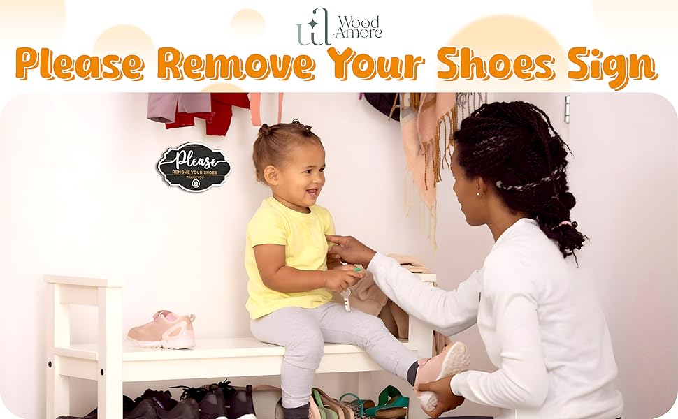 Please Remove Your Shoes Sign — photo 7