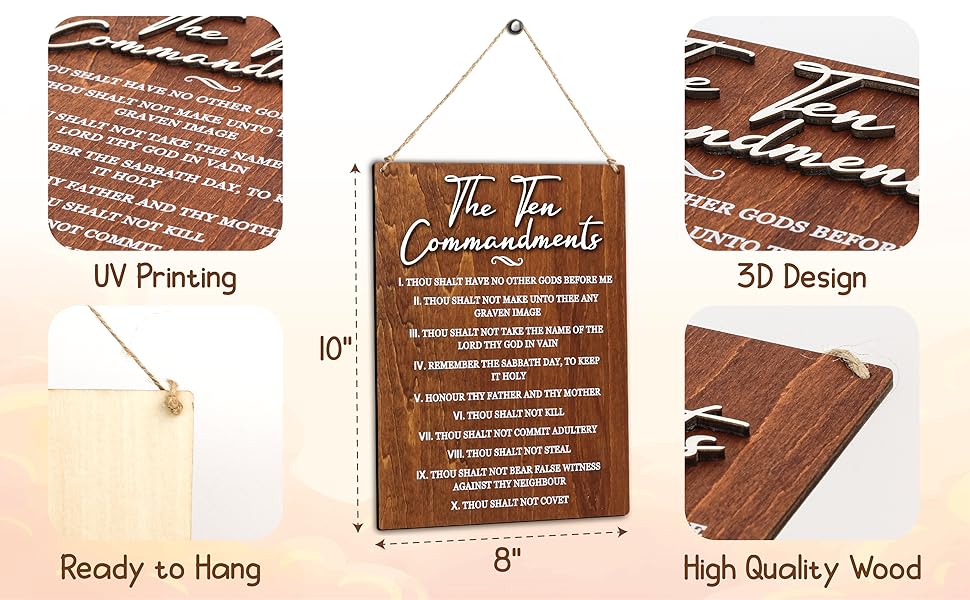 Ten Commandments Wall Decor — photo 8