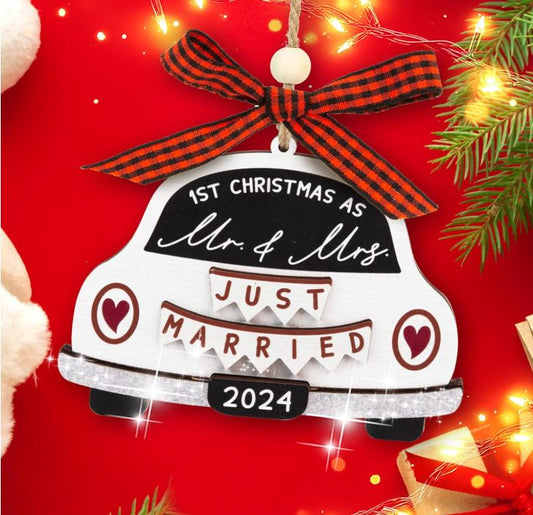 First Christmas Married Ornament 2024