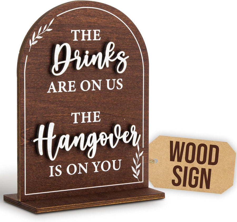 Wood Wedding Bar Sign