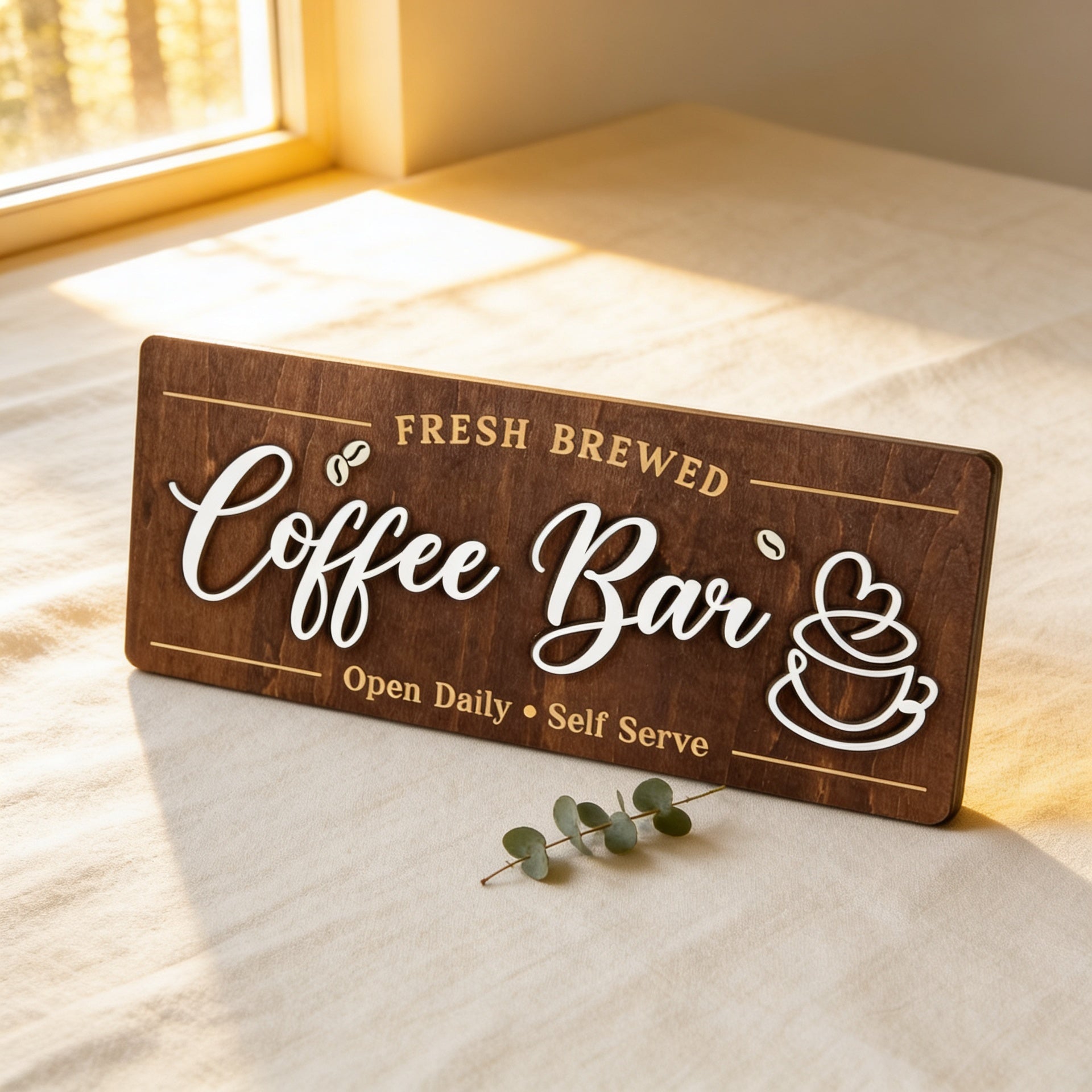 Coffee Bar Wall Sign